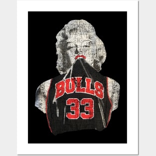Retro - Marilyn Monroe Chicago Scottie Pippen Posters and Art